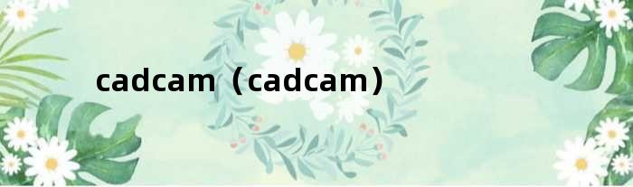 cadcam（cadcam）